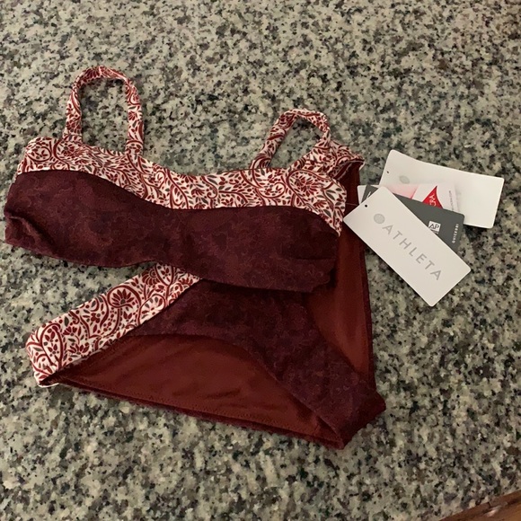 NWT Athleta Aqualuxe “Batik” Swim Bikini - Picture 3 of 7